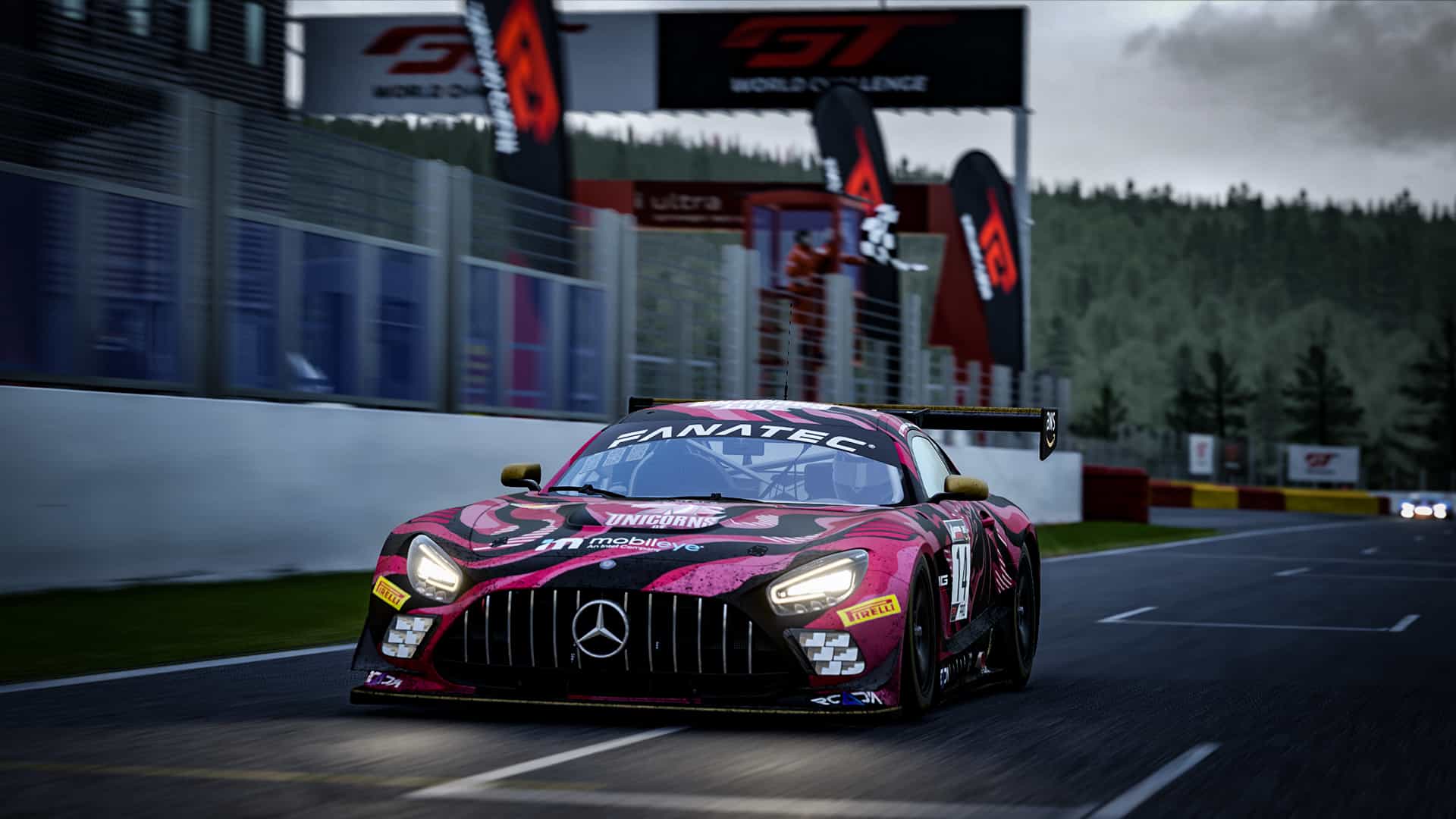 Mobileye Intercontinental GT Challenge Esports, Spa-Francorchamps, Mercedes AMG