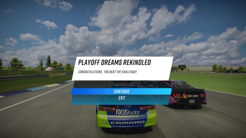 NASCAR Rivals Challenges gameplay