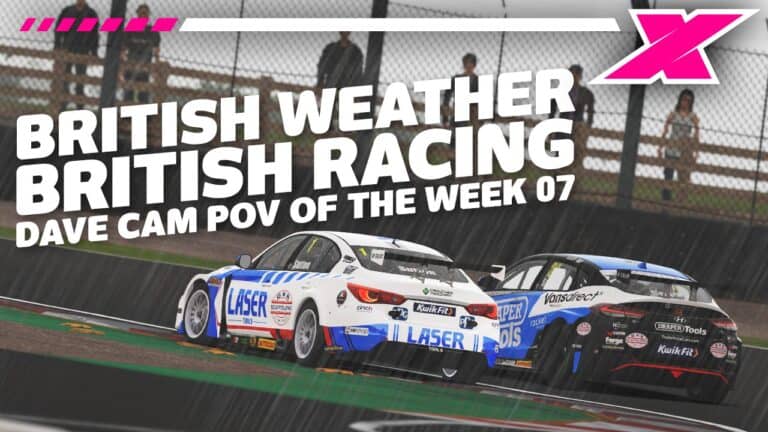 Dave Cam’s POV of the Week – Week 7, rainy rFactor 2 BTCC, Low Fuel Motorsport