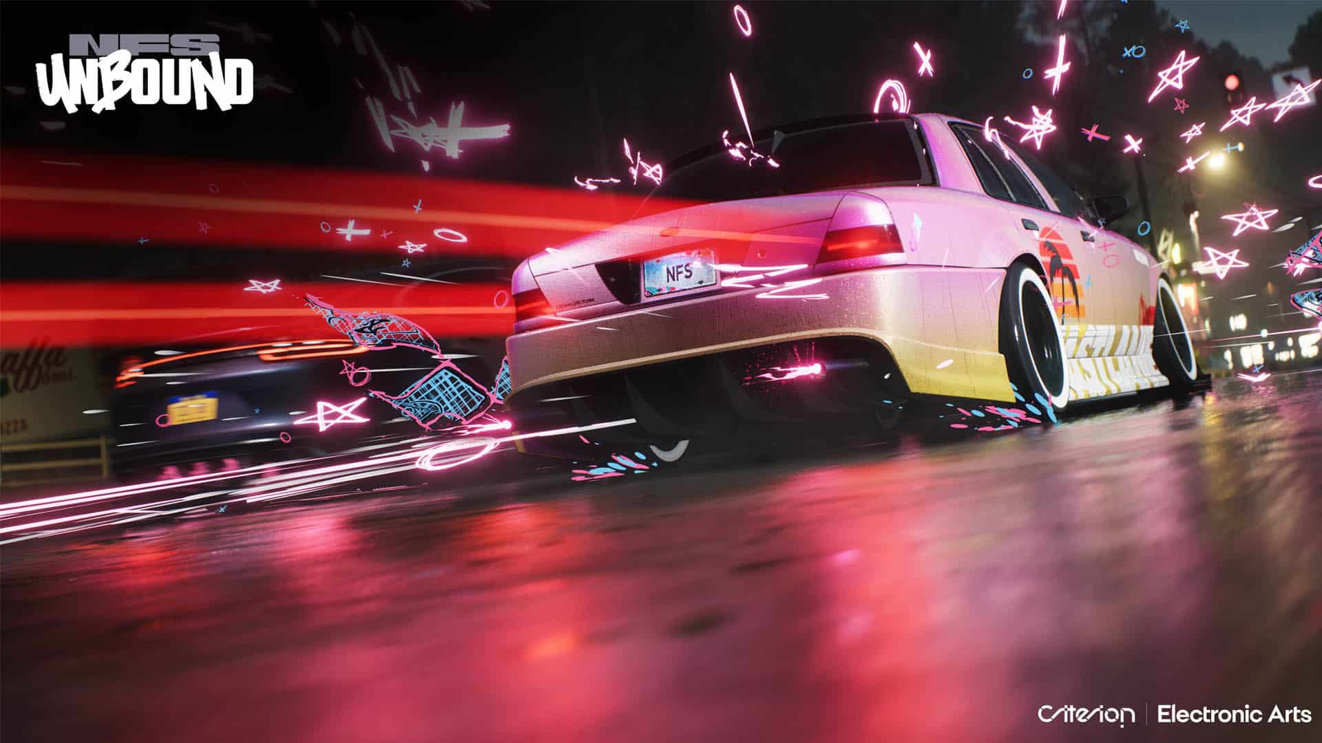 Efectos de conducción sin límites de Need for Speed