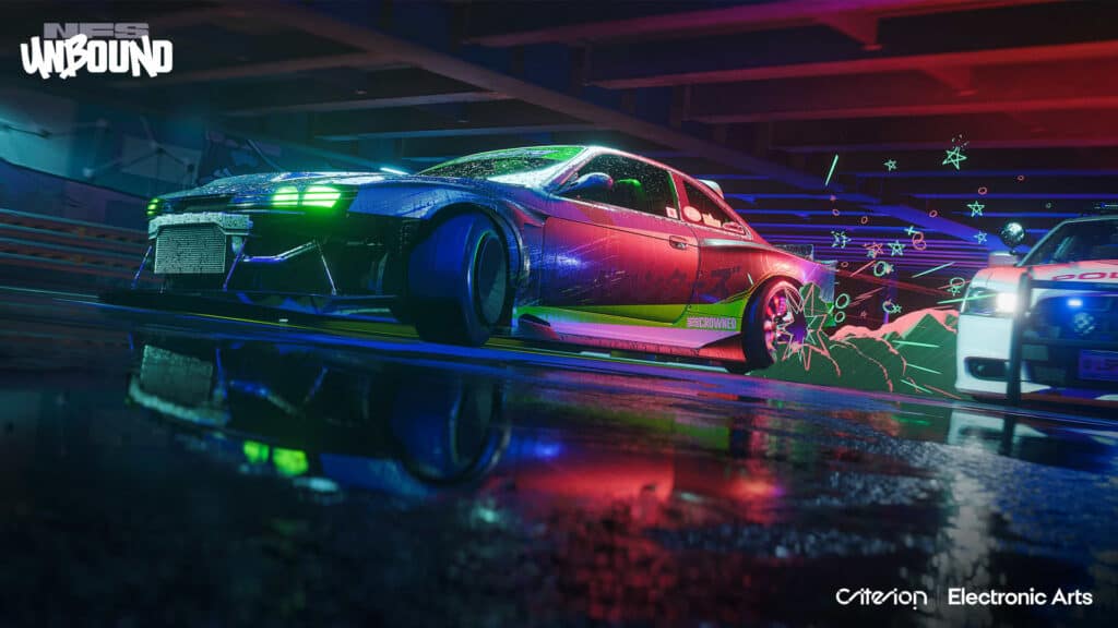 Need for Speed Unbound key art, Nissan Silvia
