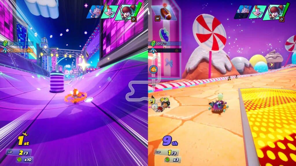Split-screen now available in Slime Speedway