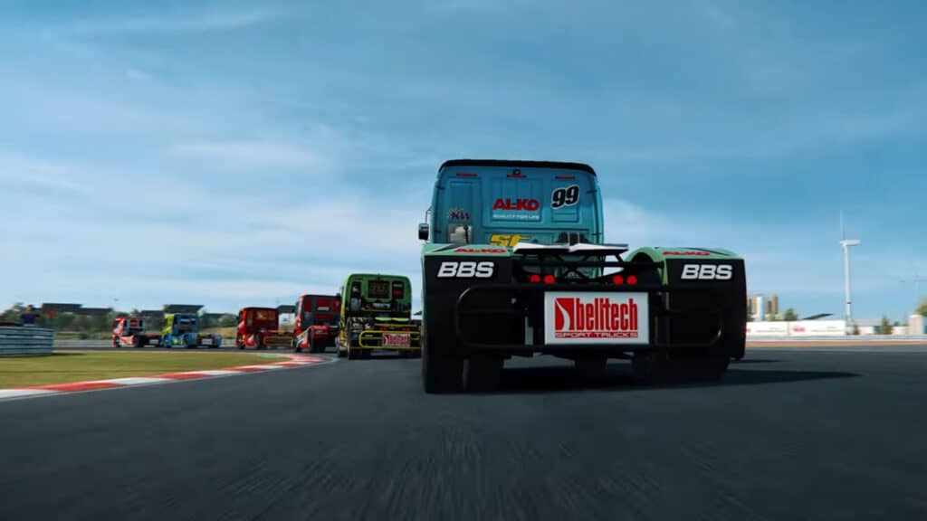 Truck racing within RaceRoom Racing Experience
