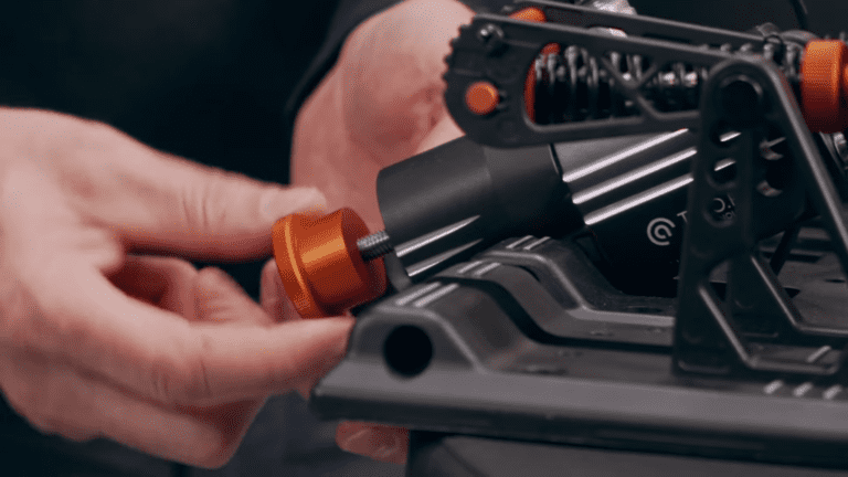 Asetek's Long Travel Kit enhances rally sim driving for Invicta brake pedal users