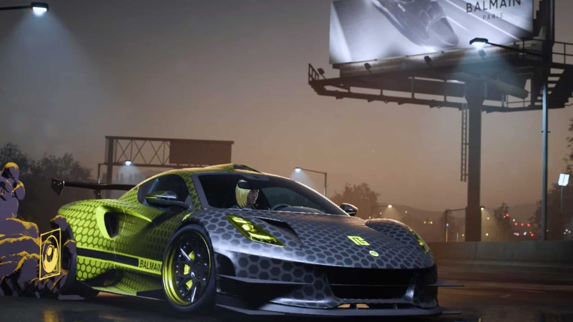 Luxury clothing brand Balmain teams up with Need For Speed Unbound 