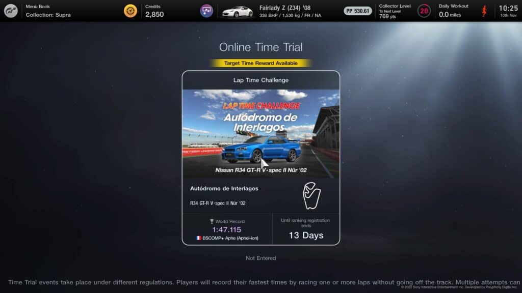 Gran Turismo 7 Lap Time Challenge, 10-24 ноември: Skyline на слънце