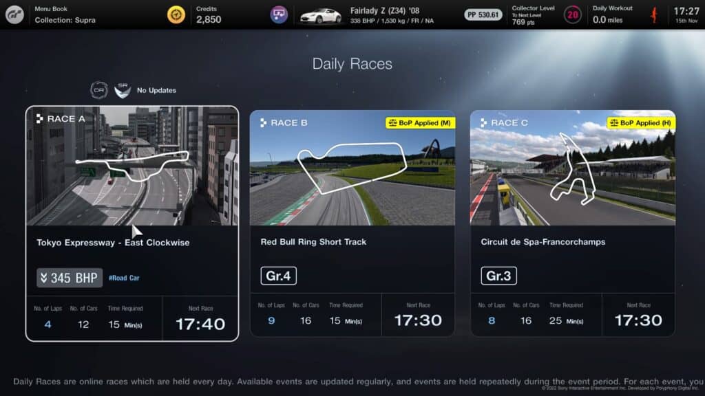 GT7 Daily Races revealed for this week (14th March) with first FIA  Championship