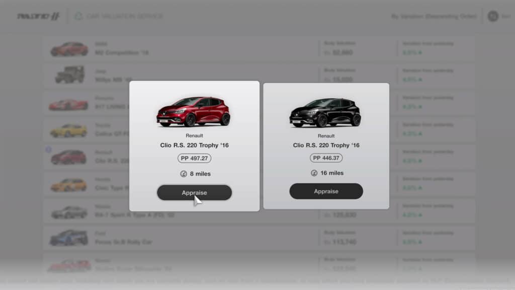 Gran Turismo 7 Car Valuation Service Appraisal