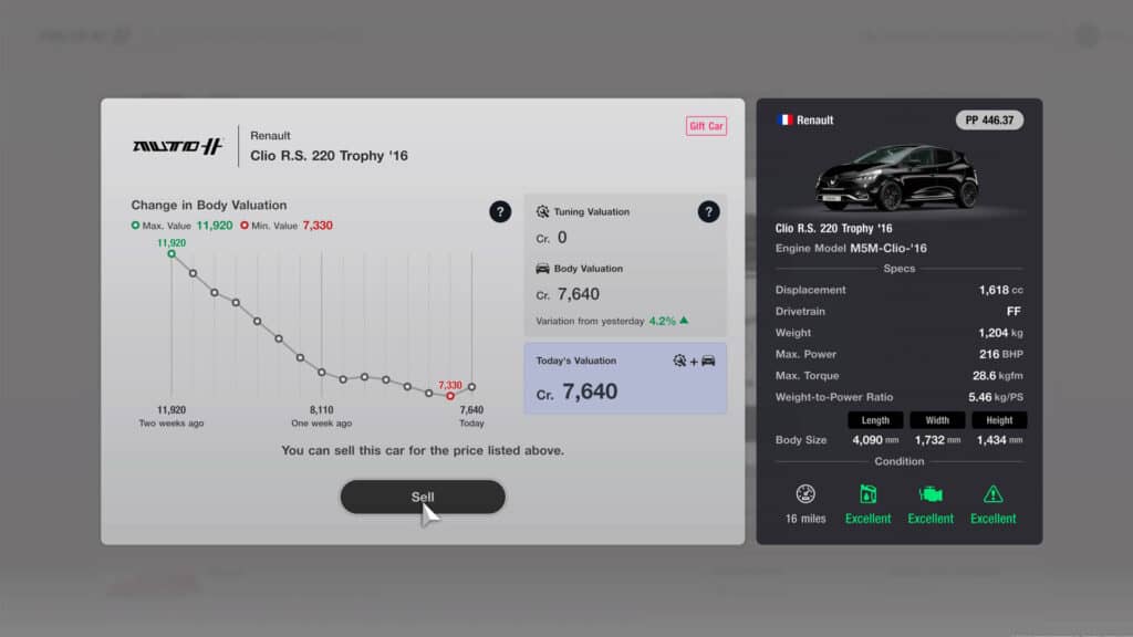 Gran Turismo 7 finally lets you sell your cars