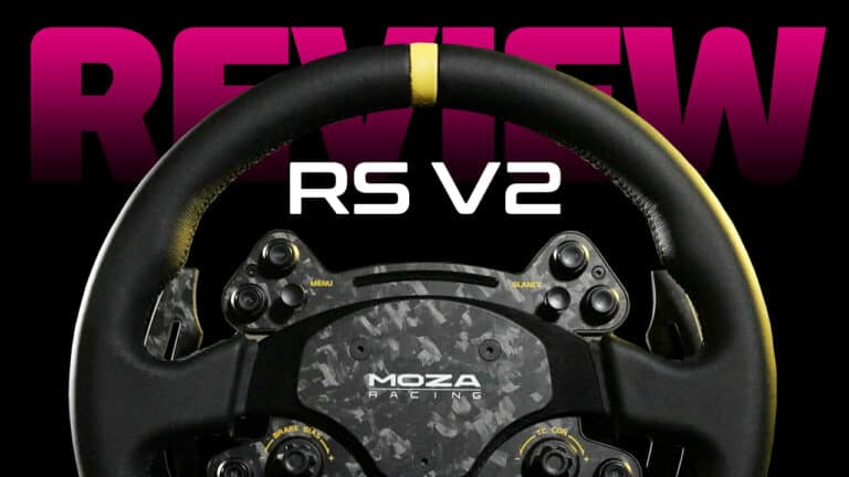 Moza's RS V2 sim racing steering wheel highlights rapid progress