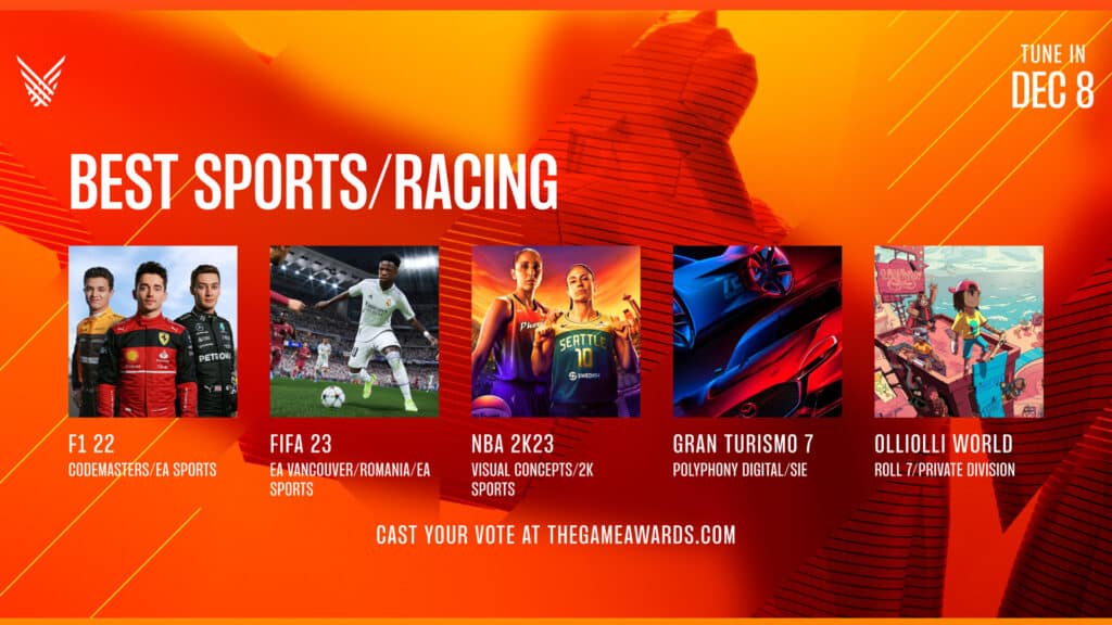 The Game Awards 2022, Best Sports and Racing