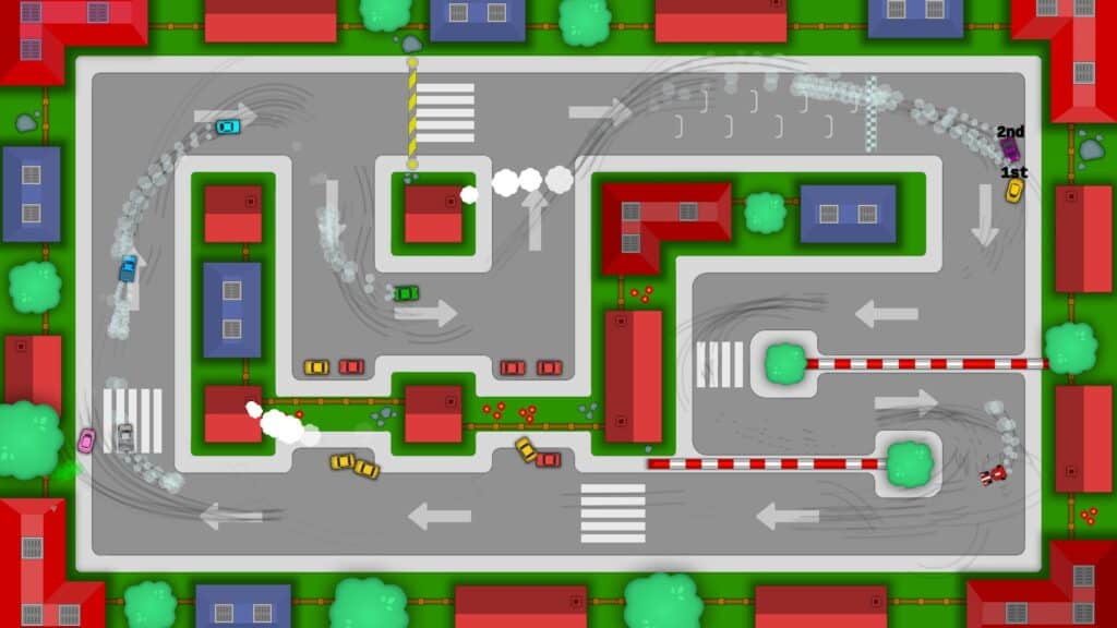 The top-down perspective is everything in Total Arcade Racing