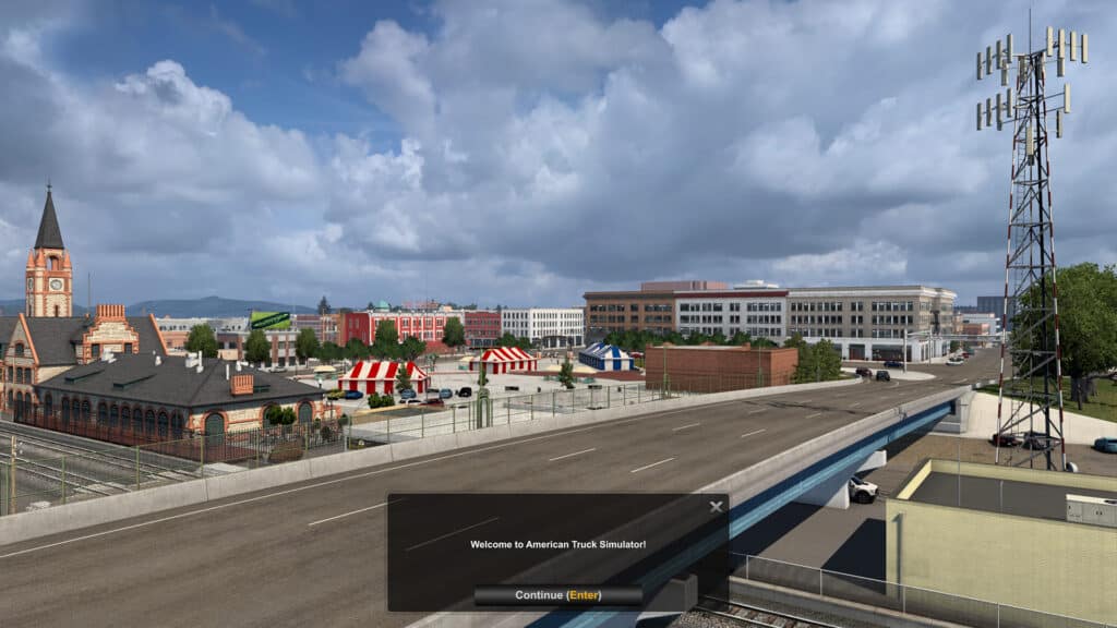 American Truck Simulator, custom city intro