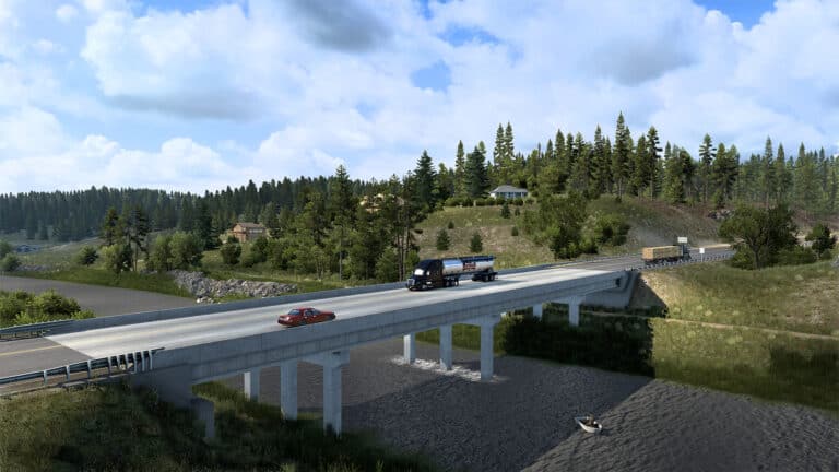 Amercian Truck Simulator v1.46 update adds new roads, trailers and Company Browser 