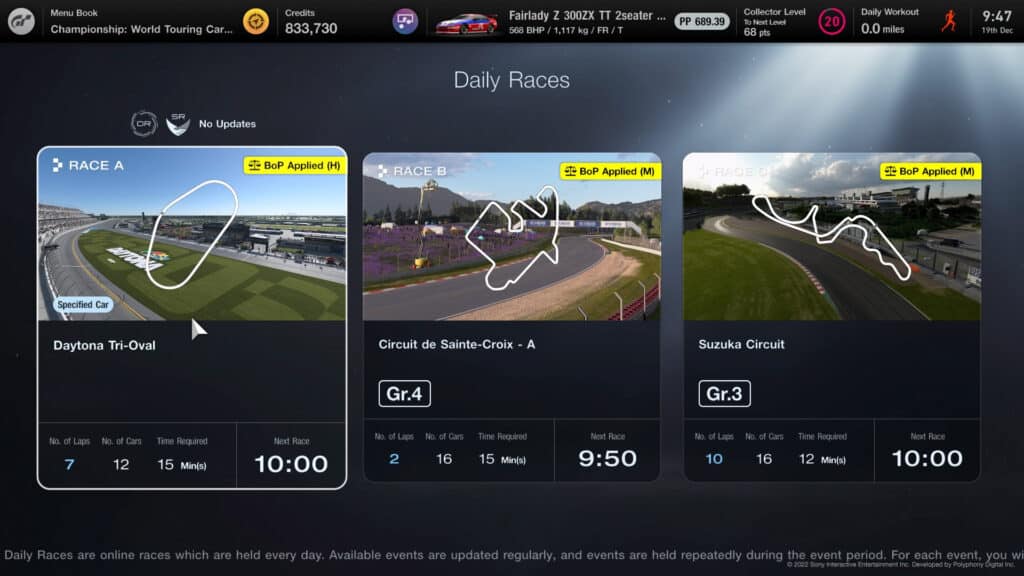 Your guide to Gran Turismo 7's Daily Races, w/c 19th December: Let's Go Away!