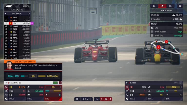 F1 Manager 2022 update clamps down on DRS effectiveness  