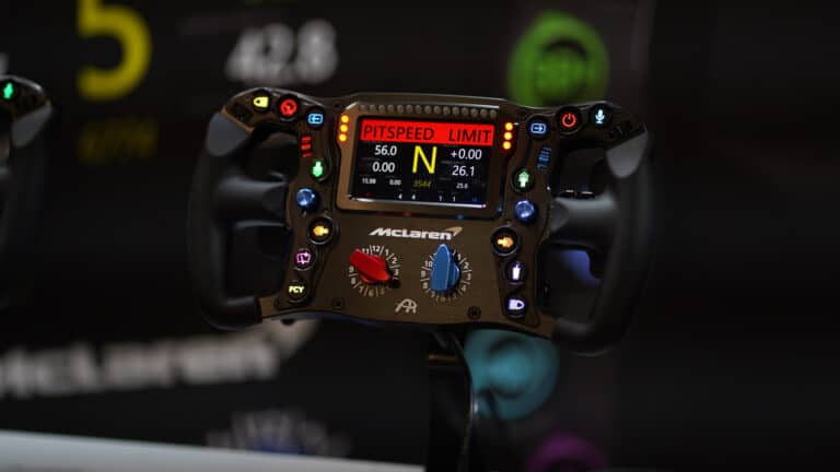 Ascher Racing's new sim racing wheel used in real-world McLaren Artura ...