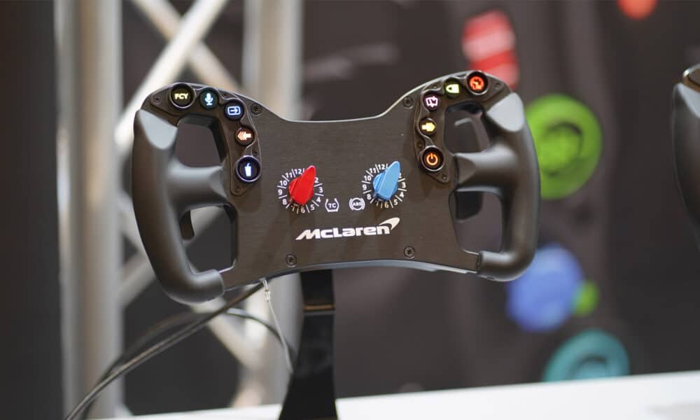 Ascher Racing’s new sim racing wheel used in real-world McLaren Artura GT4 race car