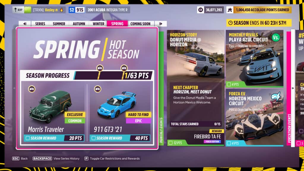 Forza Horizon 5 Festival Playlist Spring Donut Media