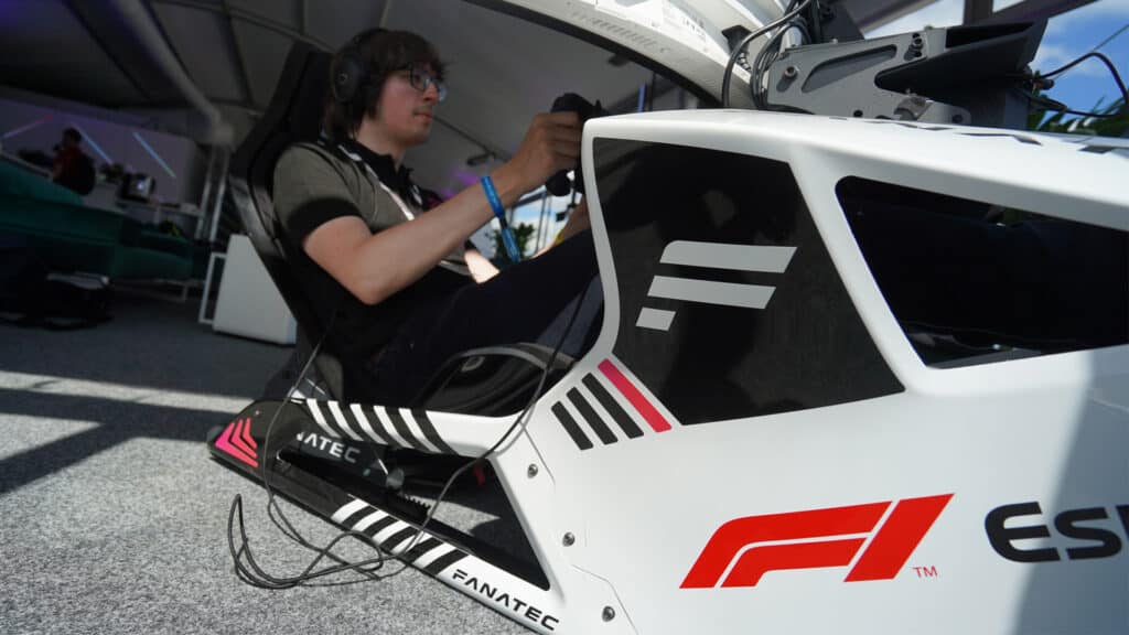Fanatec Formula 1 sim racing cockpit