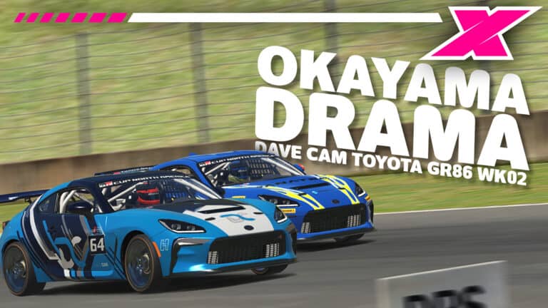 Dave Cam takes on iRacing's GR86 Cup - Week 2 at Okayama International