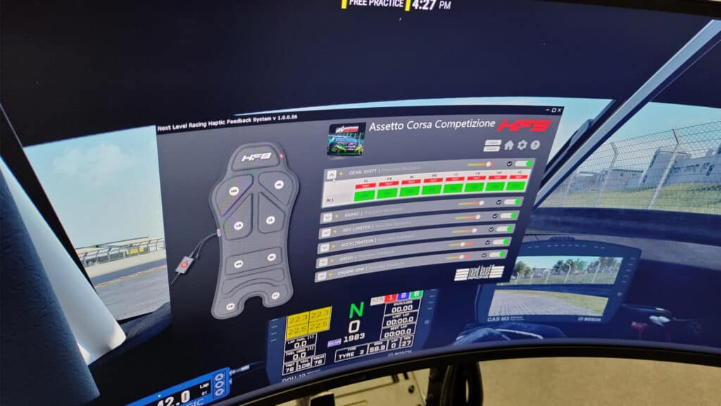 Next Level Racing HFS Haptic Feedback software