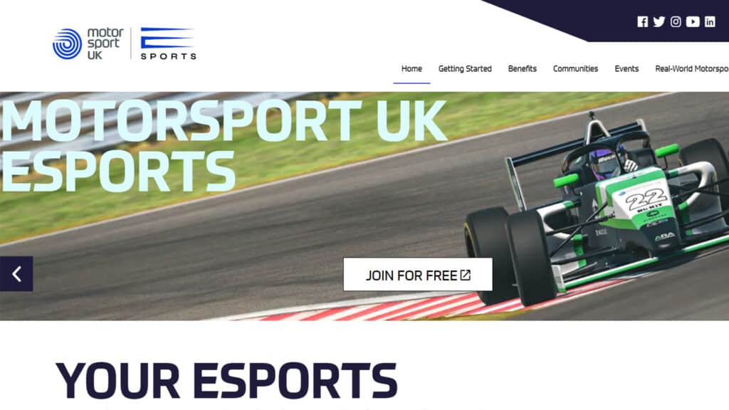 Motorsport UK launches dedicated online sim racing hub