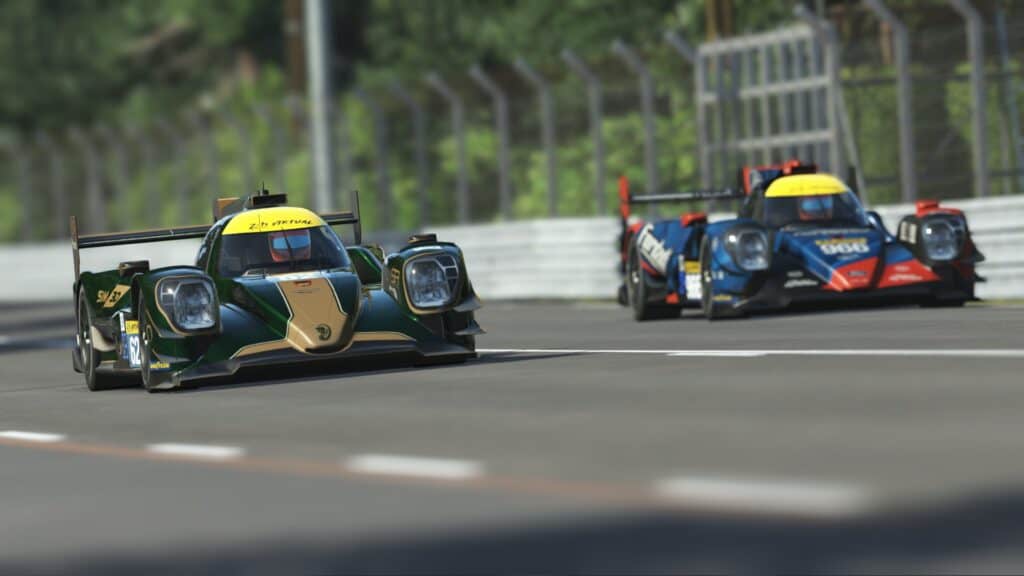 Brabham Esports on the Le Mans track