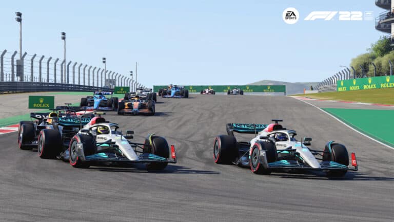 F1 22 update adds AMD fidelity upgrade and updated Russell wheel arches