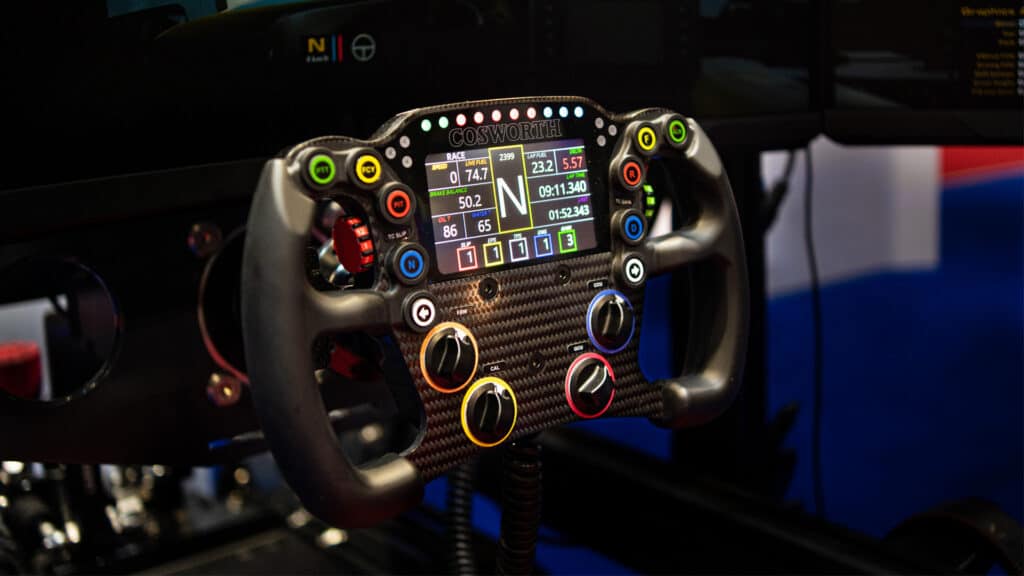 Legendary motorsport engineers Cosworth launch sim racing wheel 