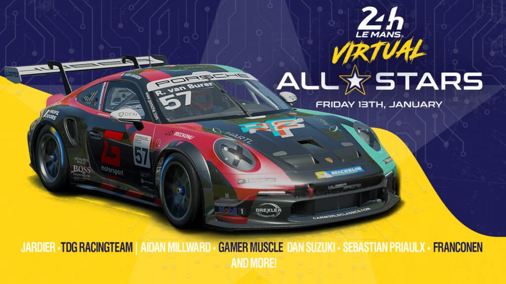 2023 Le Mans Virtual All Stars race line-up