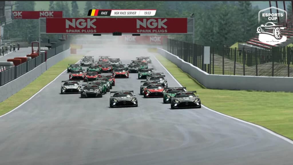 NGK Spark Plugs Esports Cup 2023 Spa, Race 1 race start