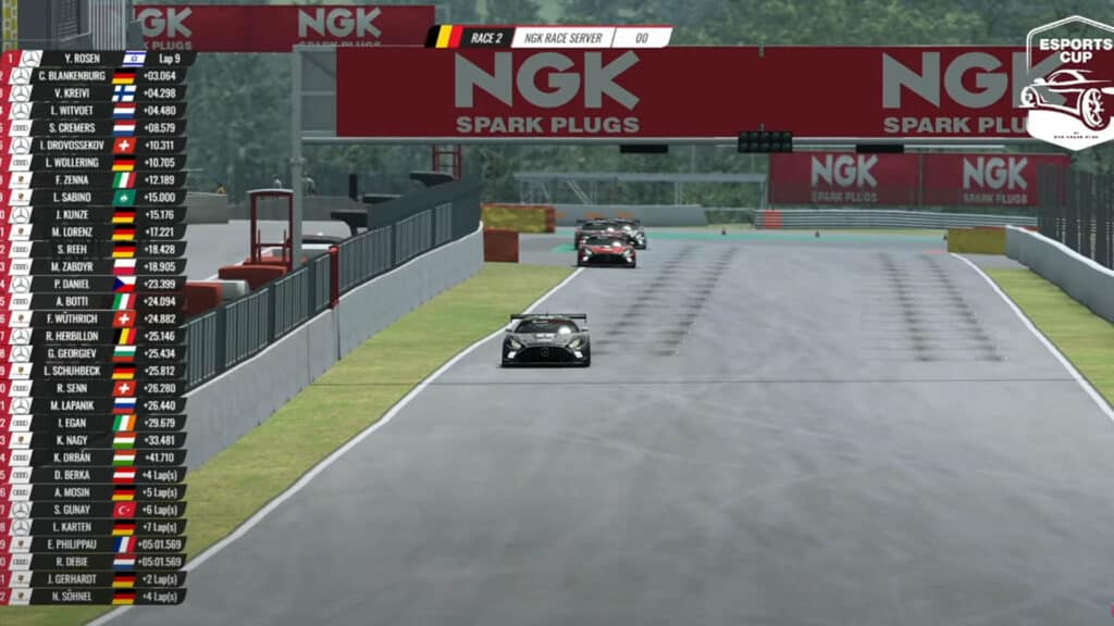Yuval Rosen, NGK Spark Plugs Esports Cup 2023 Spa Race 2 win