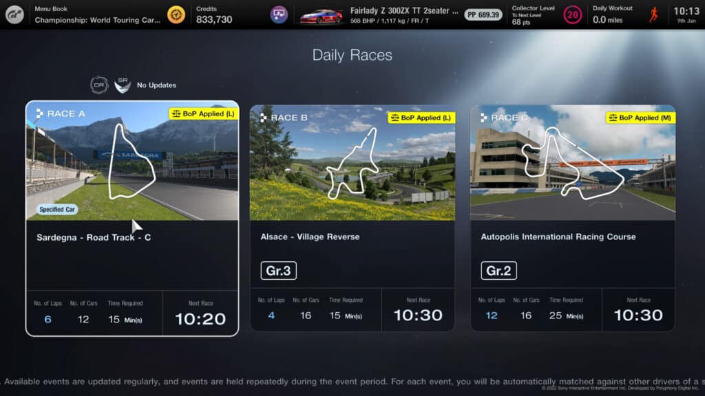 Your guide to Gran Turismo 7's Daily Races, w/c 9th January 2023: Alpine pass