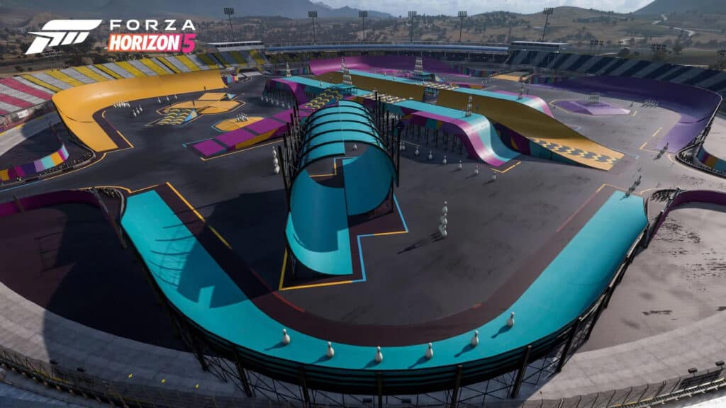 Forza Horizon 5 Stadium during Horizon Wilds Takeover