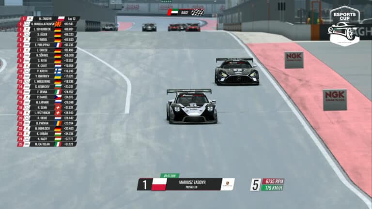 RaceRoom, NGK Spark Plug Esports Cup: Zabdyr and Söhnel win amid stewards' enquiry