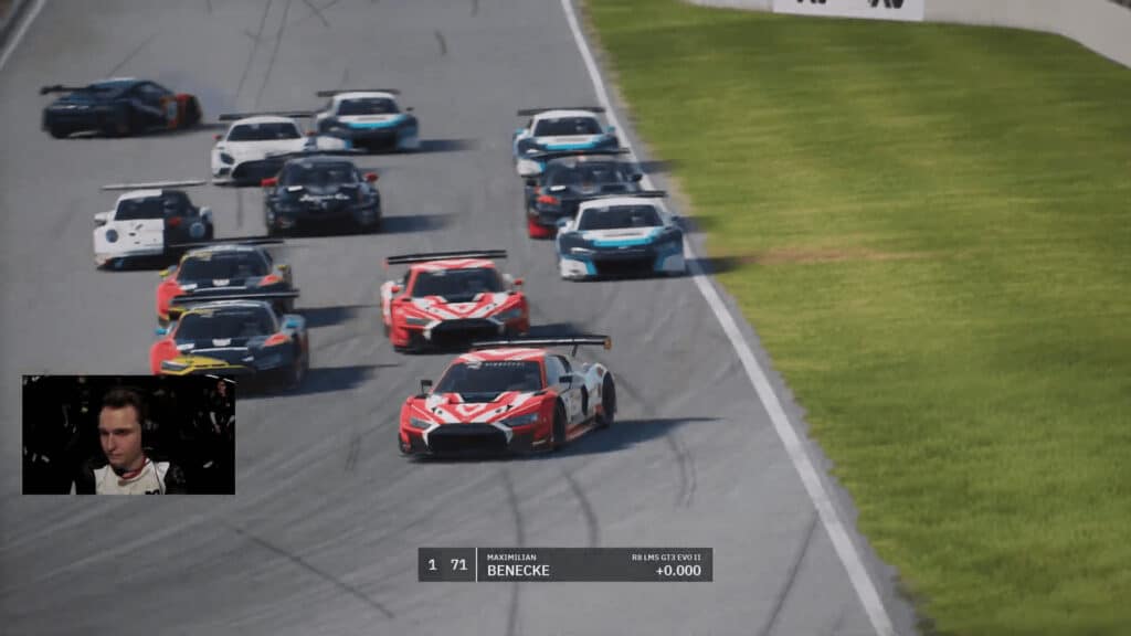 ESL R1 Round 1 2023 - Benecke leads at T1, with Jajovski spinning at the rear