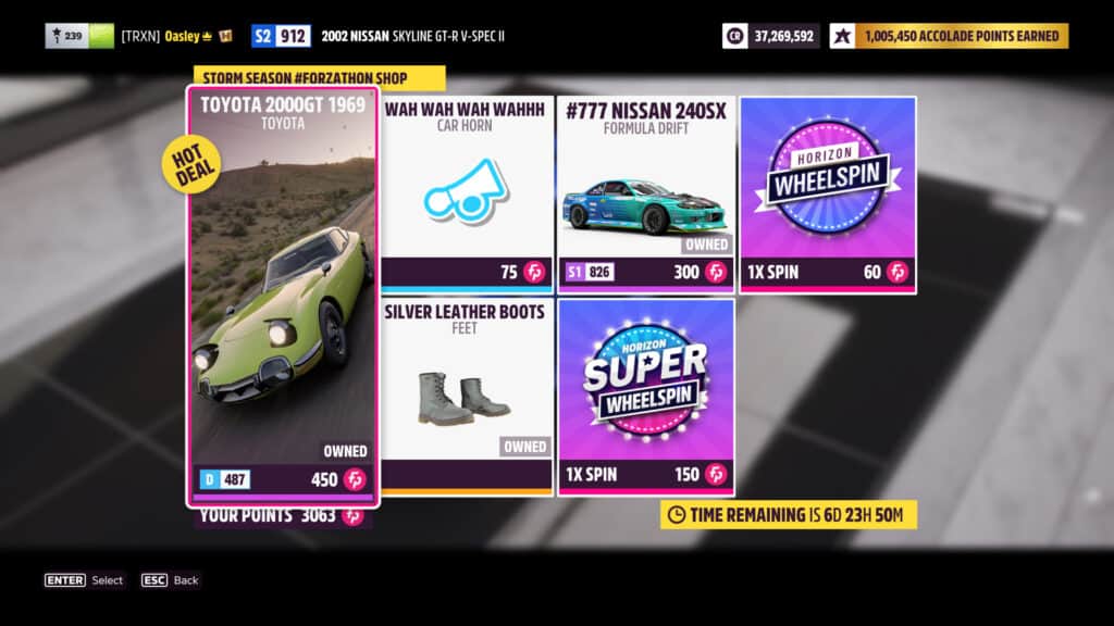 Forza Horizon 5 Week 17 Season 2 Forzathon Shop