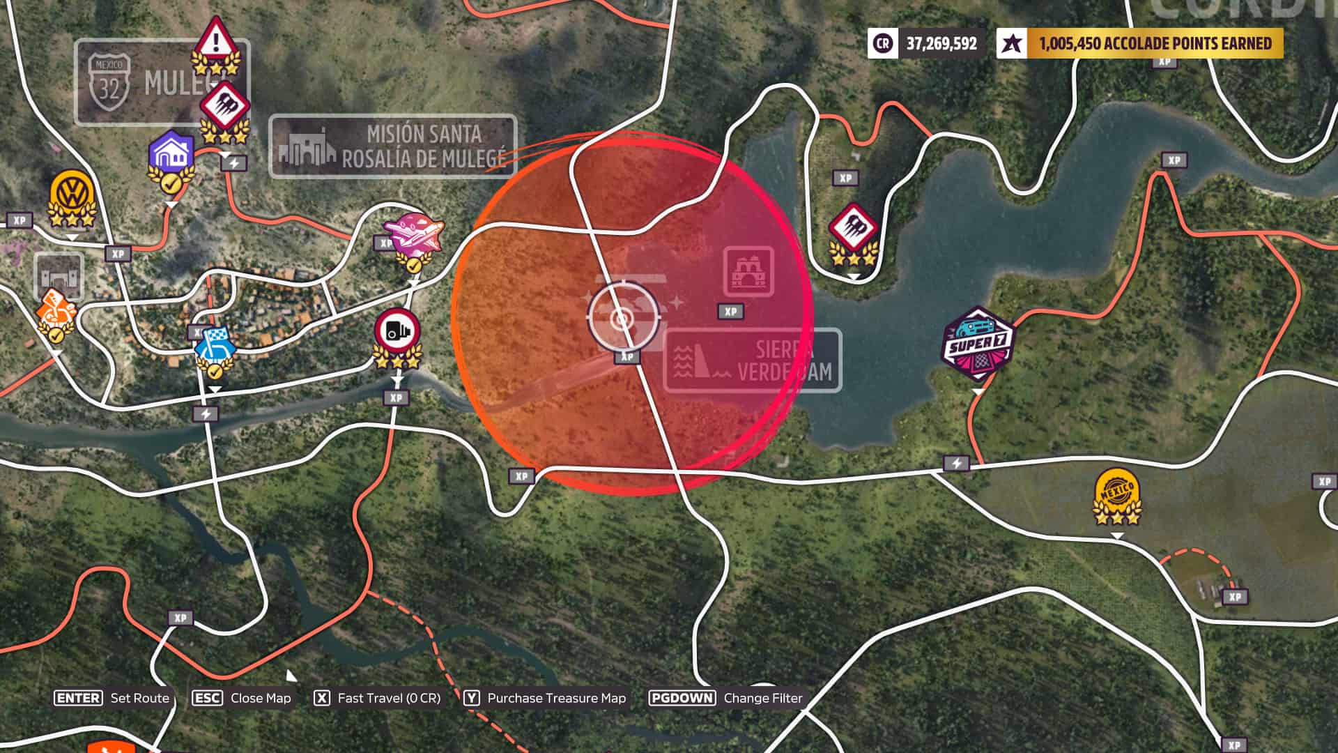 Forza Horizon 5 370ception Treasure Chest Orange Circle Location