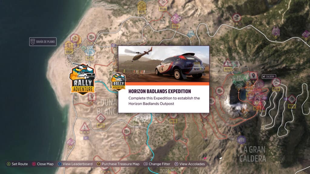 Forza Horizon 5 Rally Adventure Map Umiestnenie