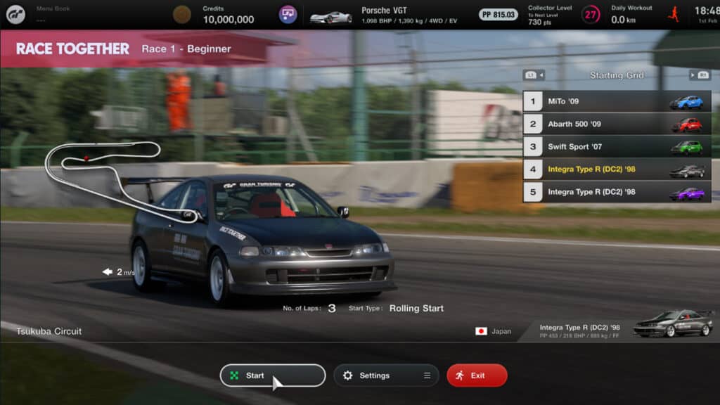 GT Sophy, Gran Turismo 7, Race Together, Race 1