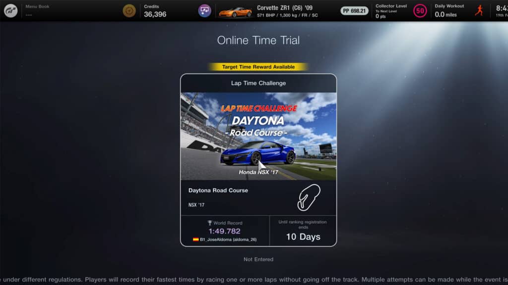 Gran Turismo 7 Sport Mode Lap Time Challenge, Feb March 2023
