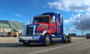 The Western Star 5700XE coming in hot to American Truck Simulator