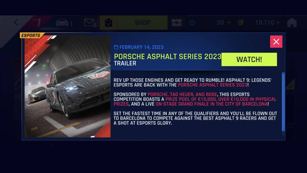 Asphalt 9: Legends, Software