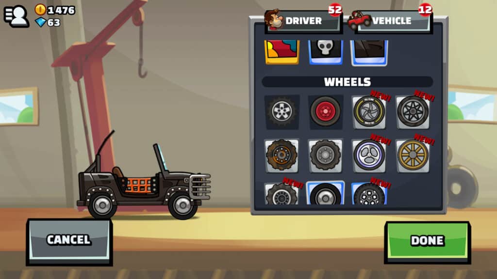 Hill Climb Racing 2 - PIXELS CAR Gameplay (Formula Paint Mod) 