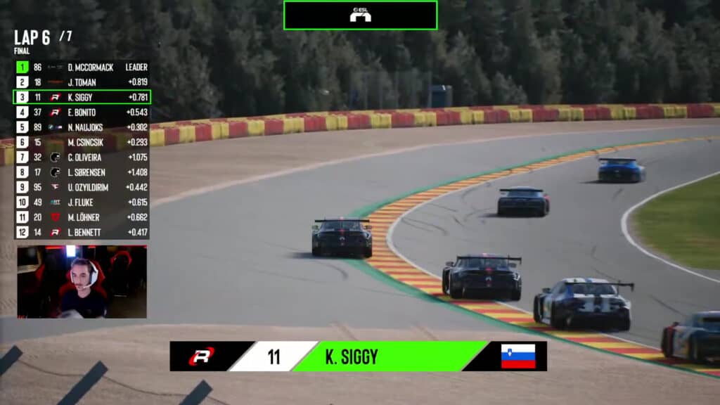 ESL R1, Rennsport, Spa-Francorchamps