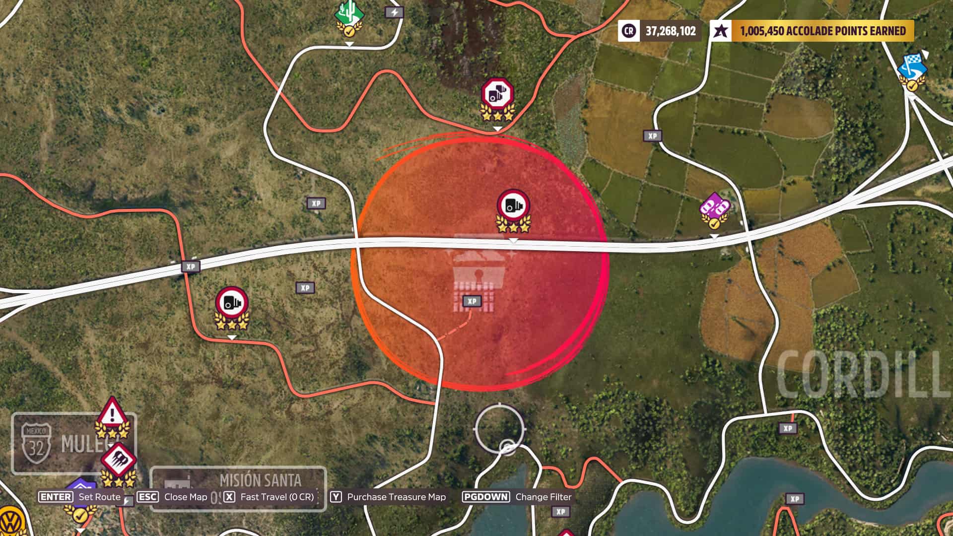 Forza Horizon 5 Retro Skills to Pay the Bills Orange Circle Location