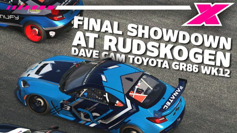 Dave Cam takes on iRacing's GR86 Cup - Week 12 at Rudskogen