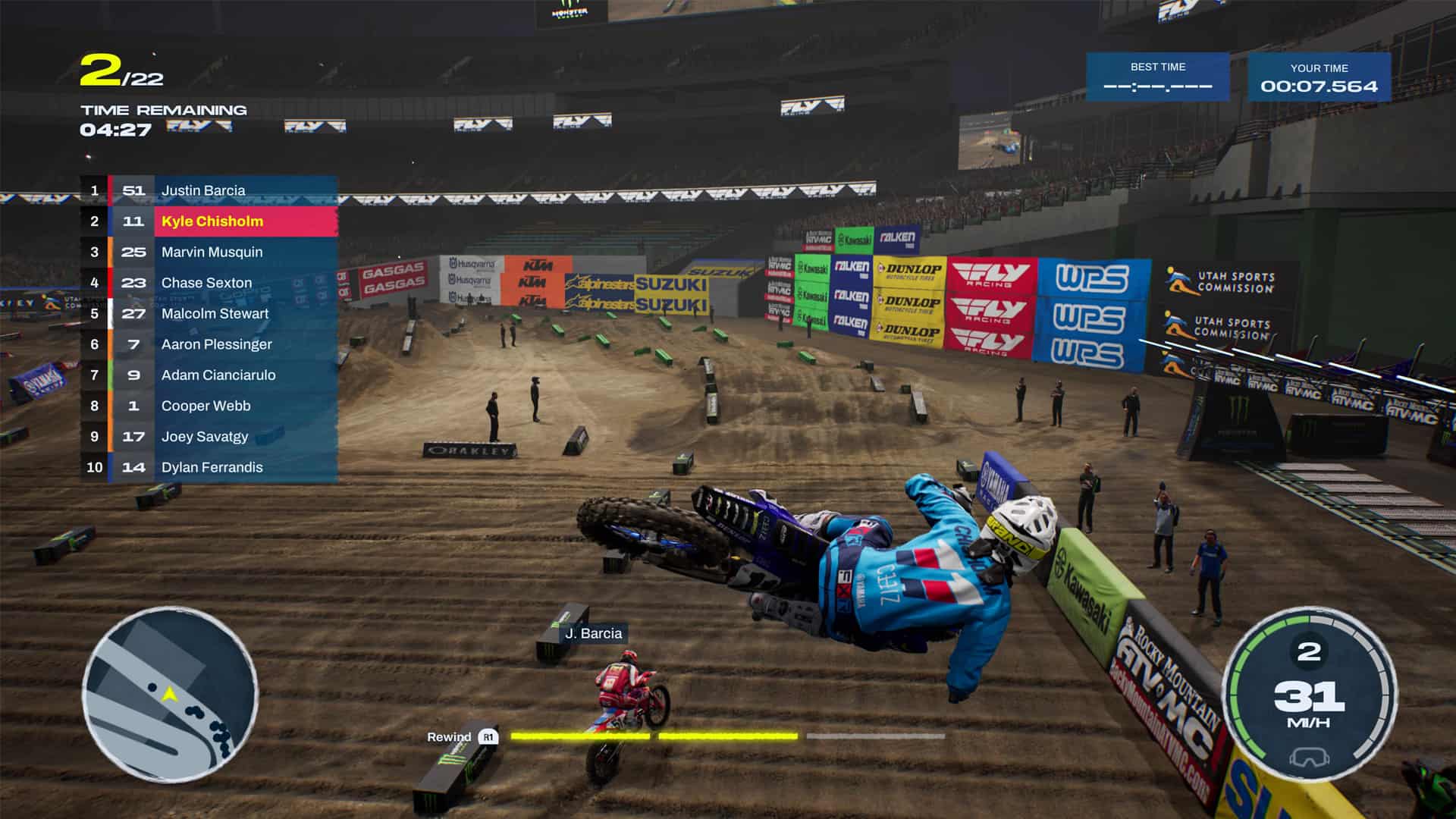How to scrub and whip in Monster Energy Supercross 6 Traxion