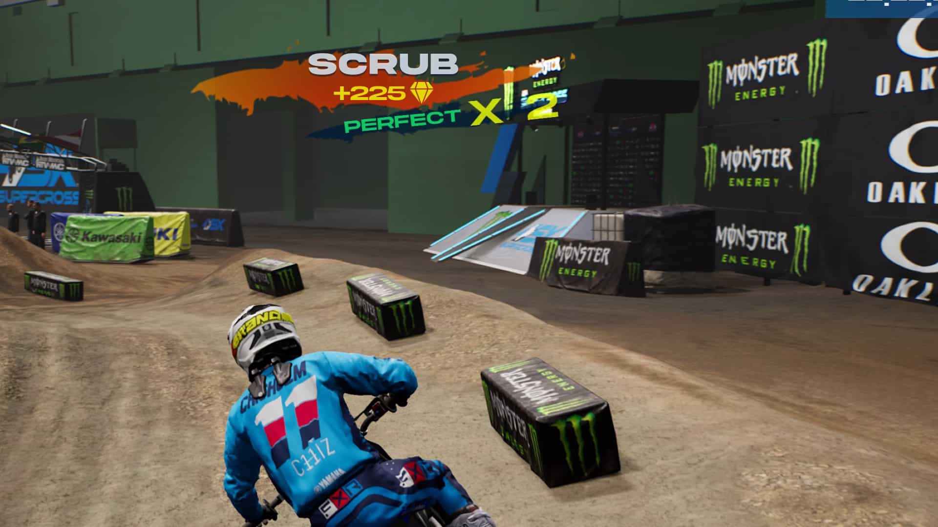 How to scrub and whip in Monster Energy Supercross 6 Traxion